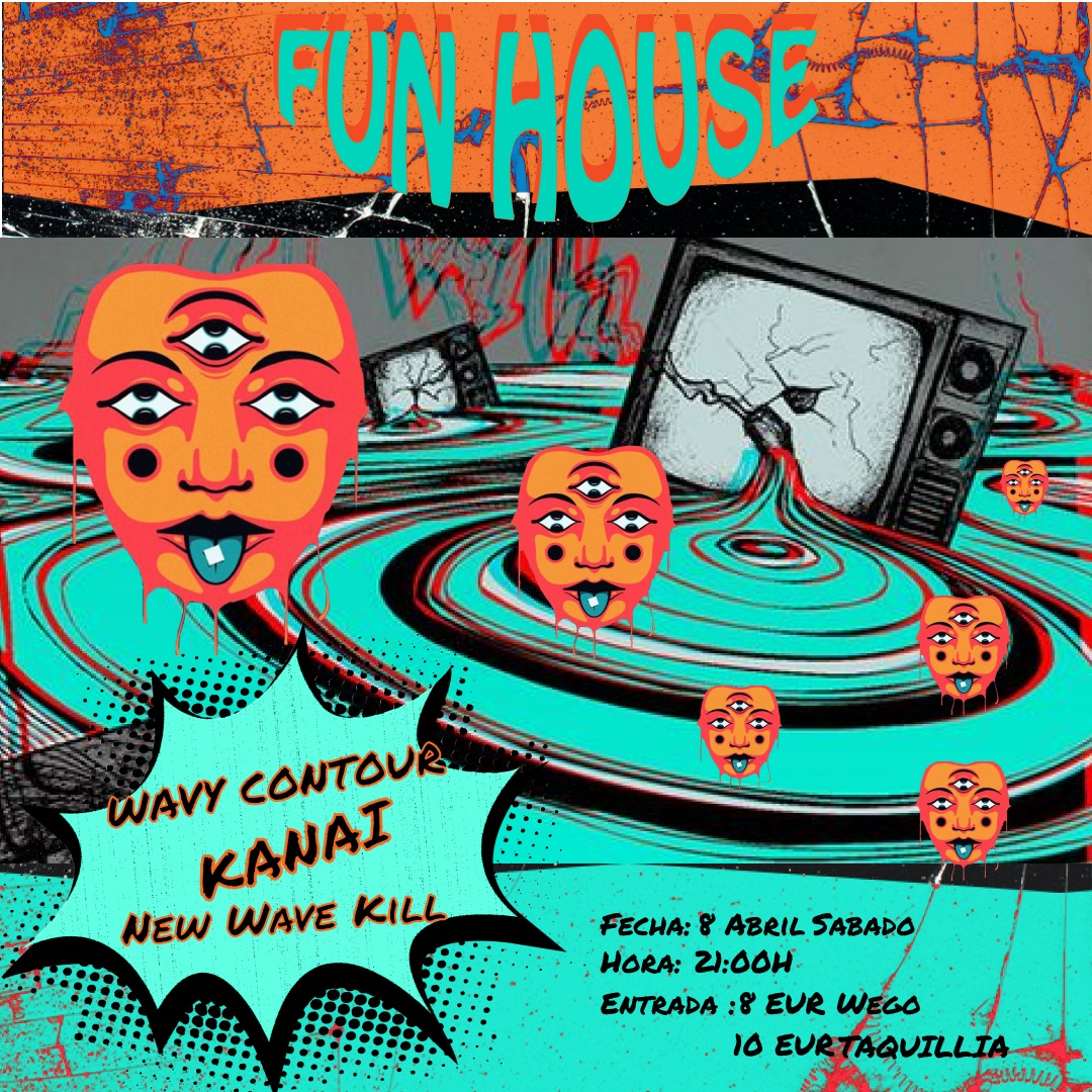 Fotografía promocional de Concierto New Wave Kill + KANAI +Wavy Contour