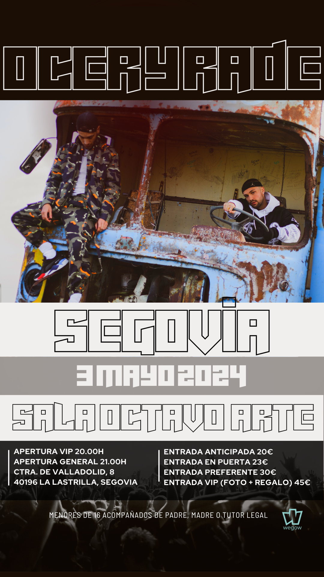 Fotografía promocional de Concierto OCER Y RADE en Segovia