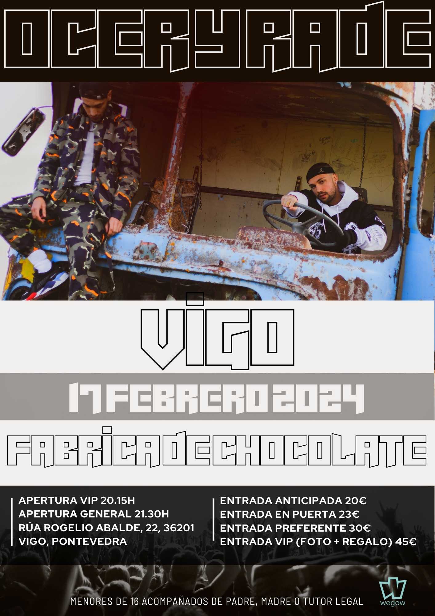 Fotografía promocional de Concierto OCER Y RADE en Vigo