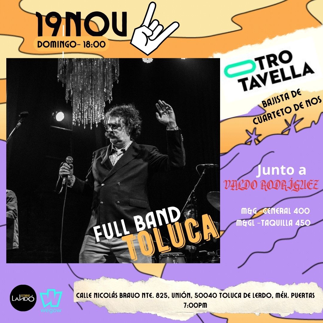 Fotografía promocional de CONCIERTO SANTI TAVELLA & VALDO RODRÍGUEZ EN TOLUCA