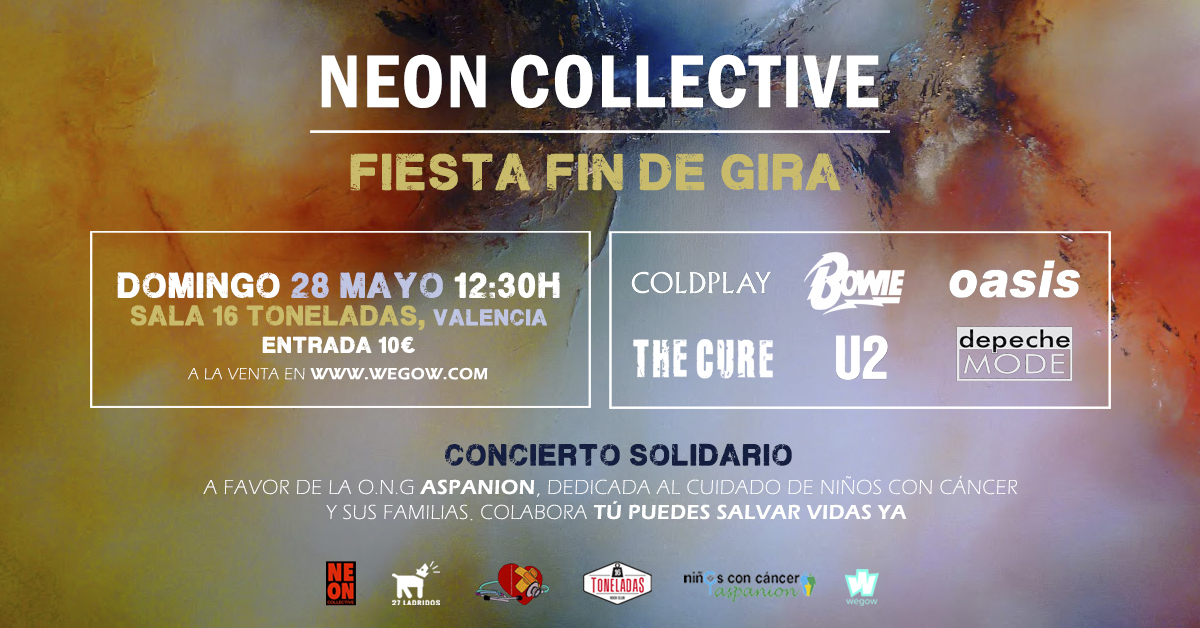 Fotografía promocional de Concierto solidario fin de gira de Neon Collective