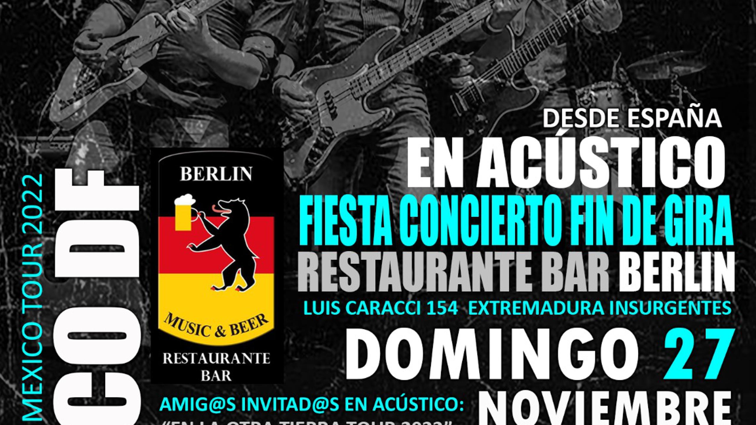 Stafas concert tickets for Berlín Music & Beer, CDMX Mexico City Sunday, 27  November 2022 | Wegow Netherlands