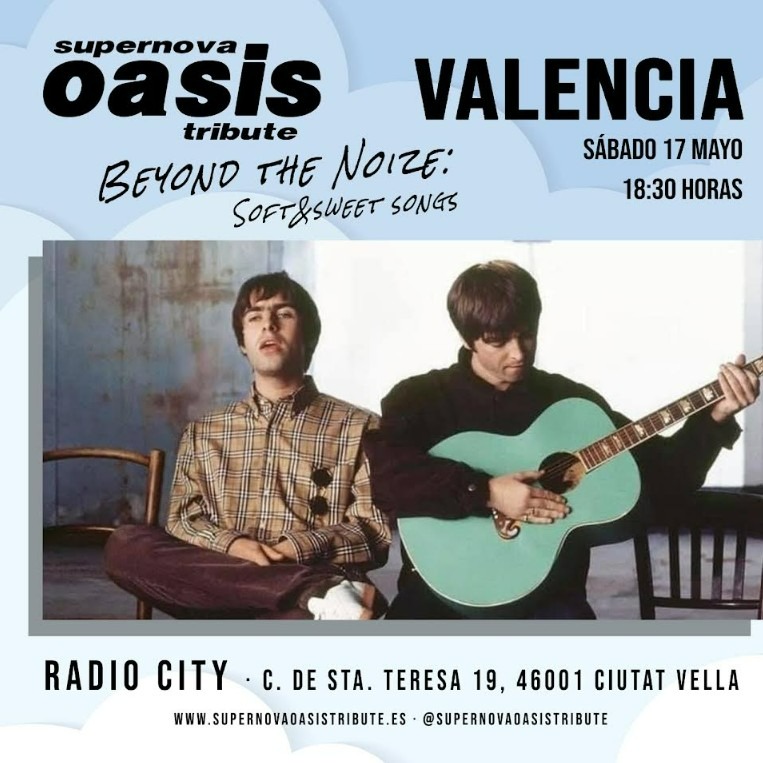 Fotografía promocional de Concierto tardeo Tributo a Oasis: "Beyong the noise", baladas y tiempos medios