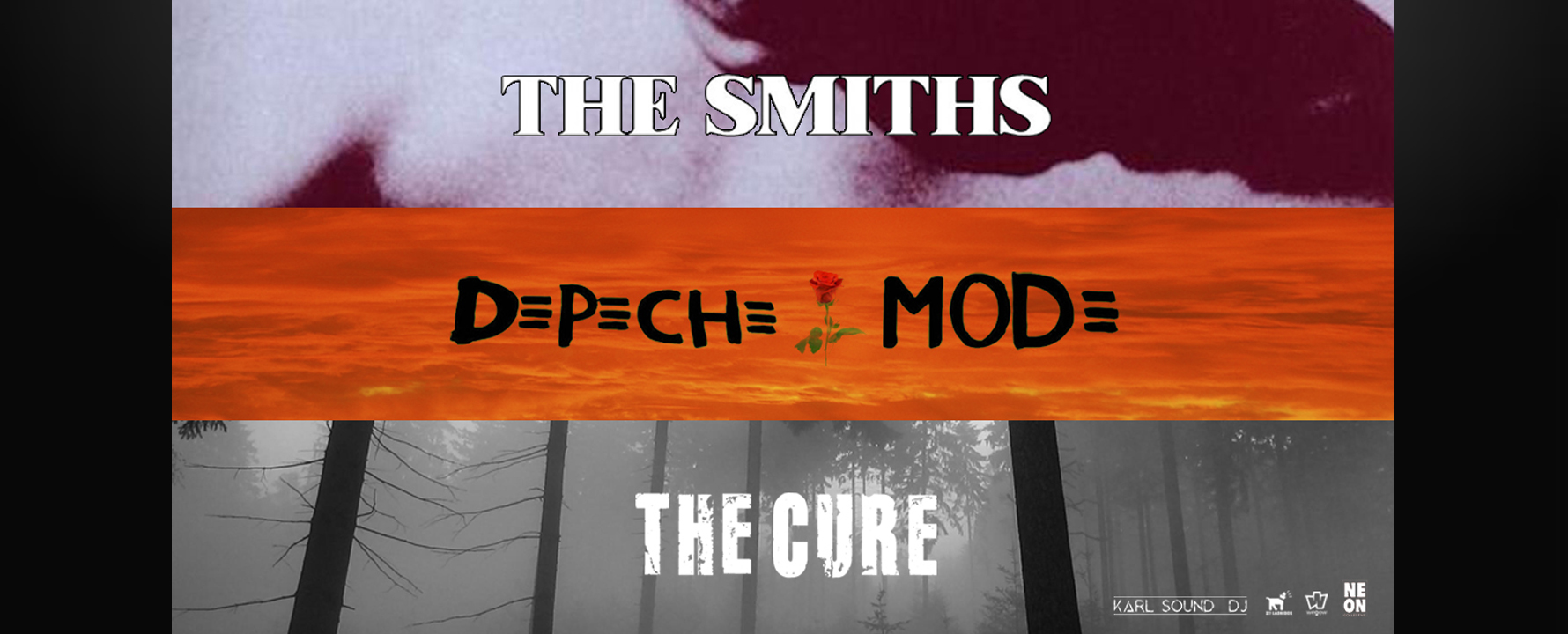 Fotografía promocional de Concierto The Cure, The Smiths & Depeche Mode by Neon Collective en Badajoz