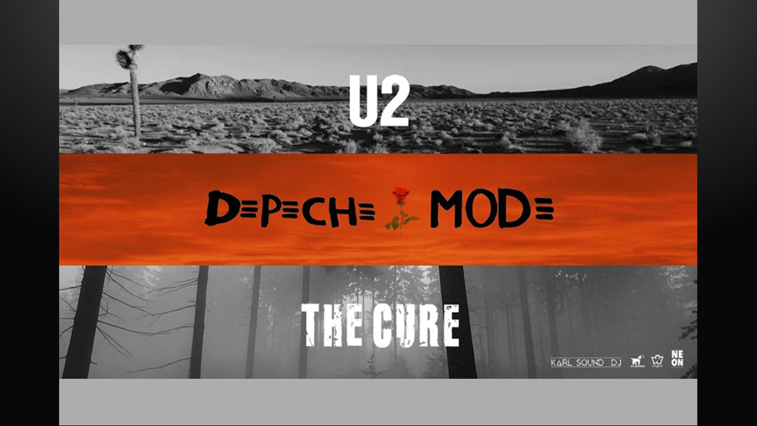 Fotografía promocional de Concierto The Cure, U2 & Depeche Mode by Neon Collective en Málaga