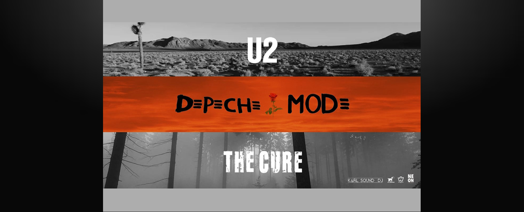 Fotografía promocional de Concierto The Cure, U2 & Depeche Mode by Neon Collective en Sevilla
