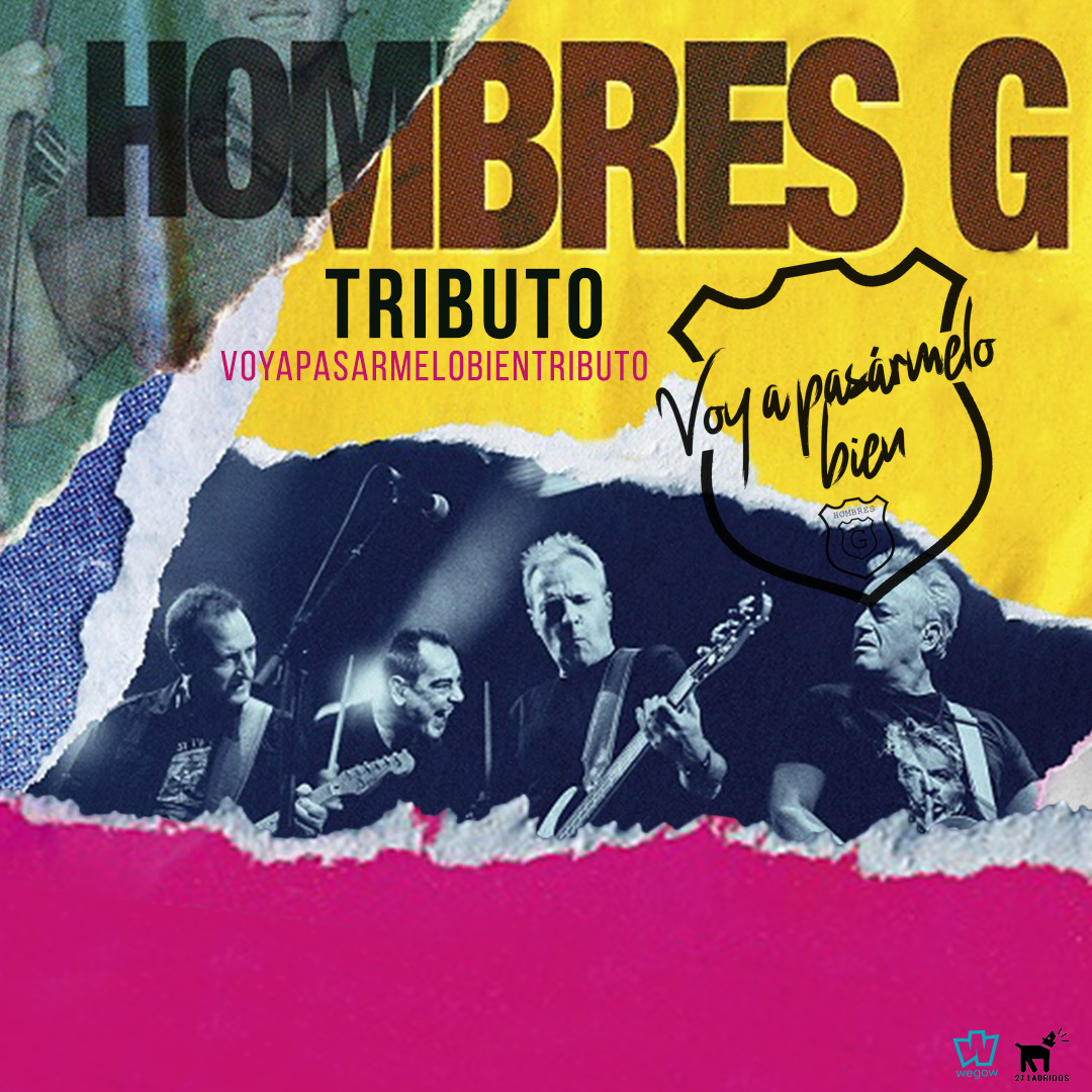 Fotografía promocional de Concierto Tributo a Hombres G por Voy a pasármelo bien en la sala La Bohemia en Castellón