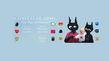 Confeti de Odio en Sala El Sol (Madrid) - Presentación Hijos del Divorcio