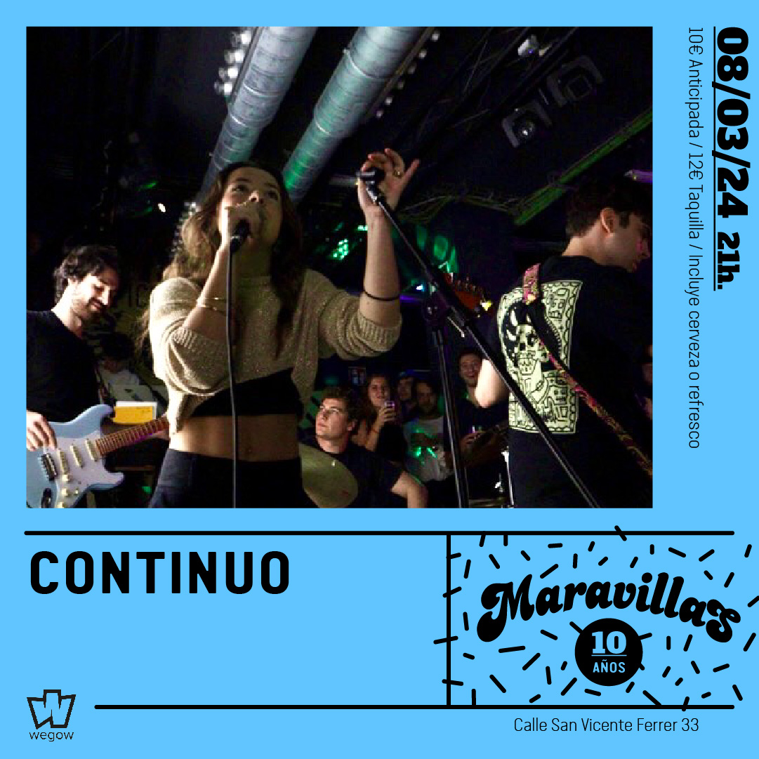 Fotografía promocional de Continuo en Maravillas Club