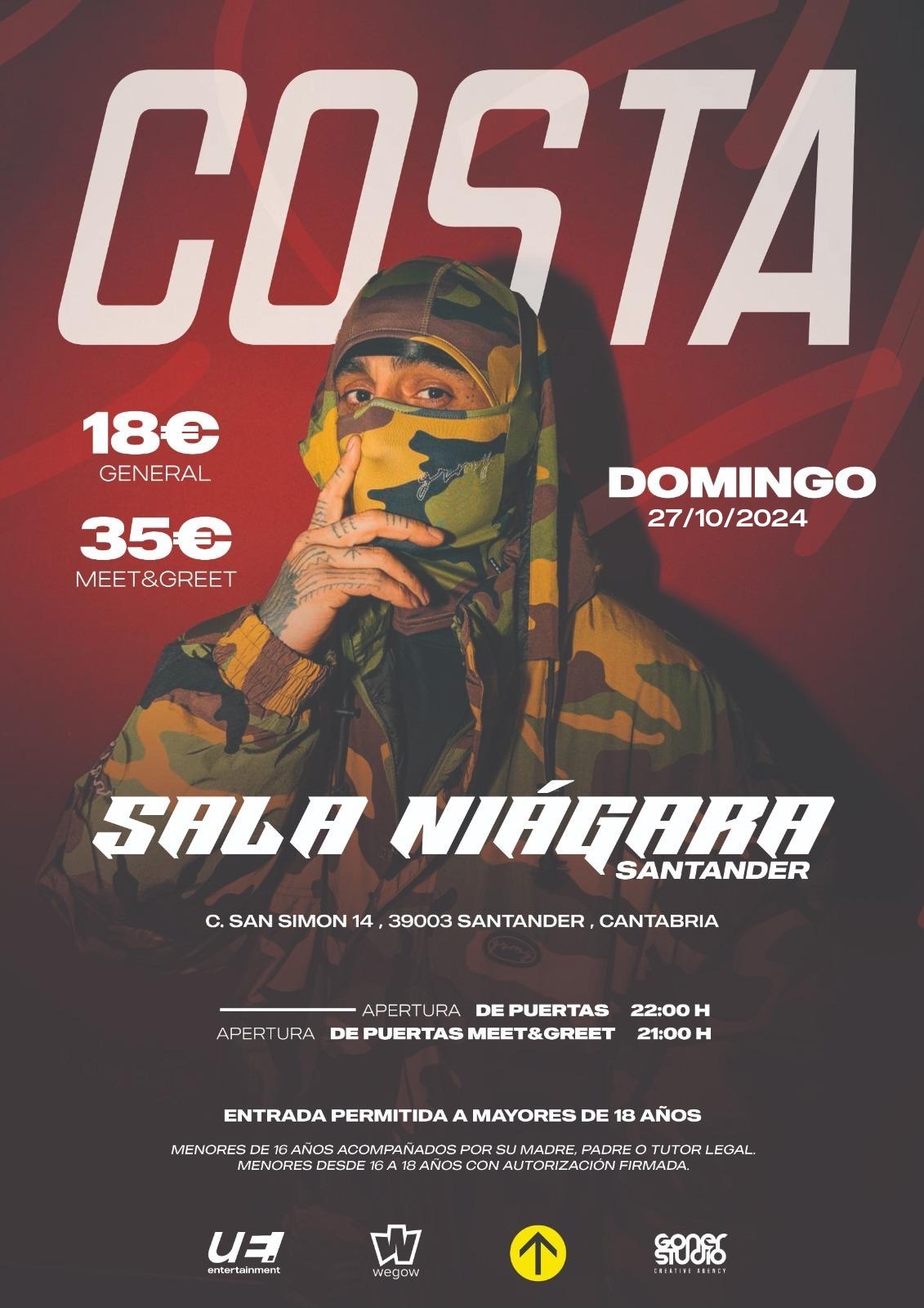 Fotografía promocional de Costa en Santander