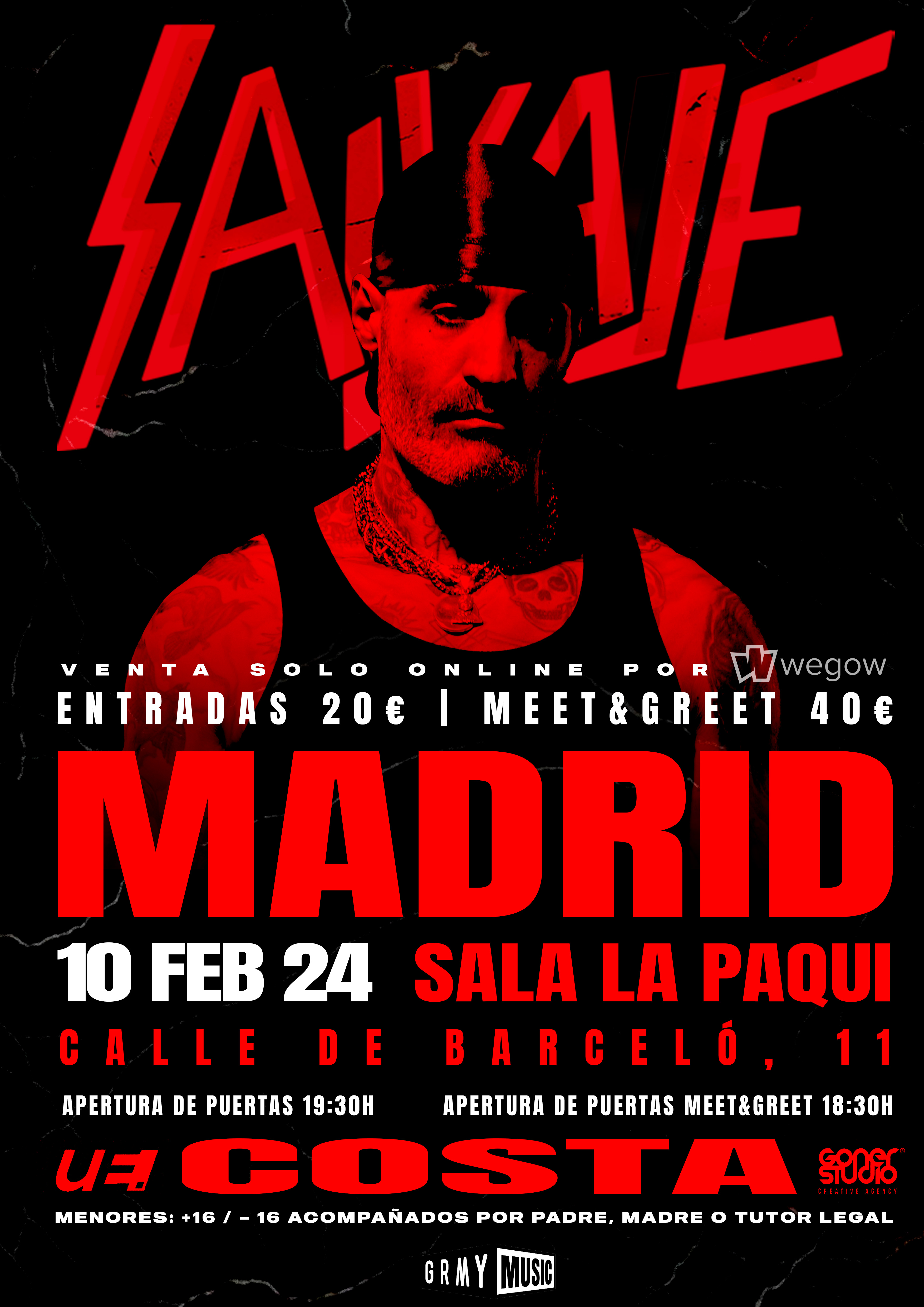 Fotografía promocional de Costa en Madrid