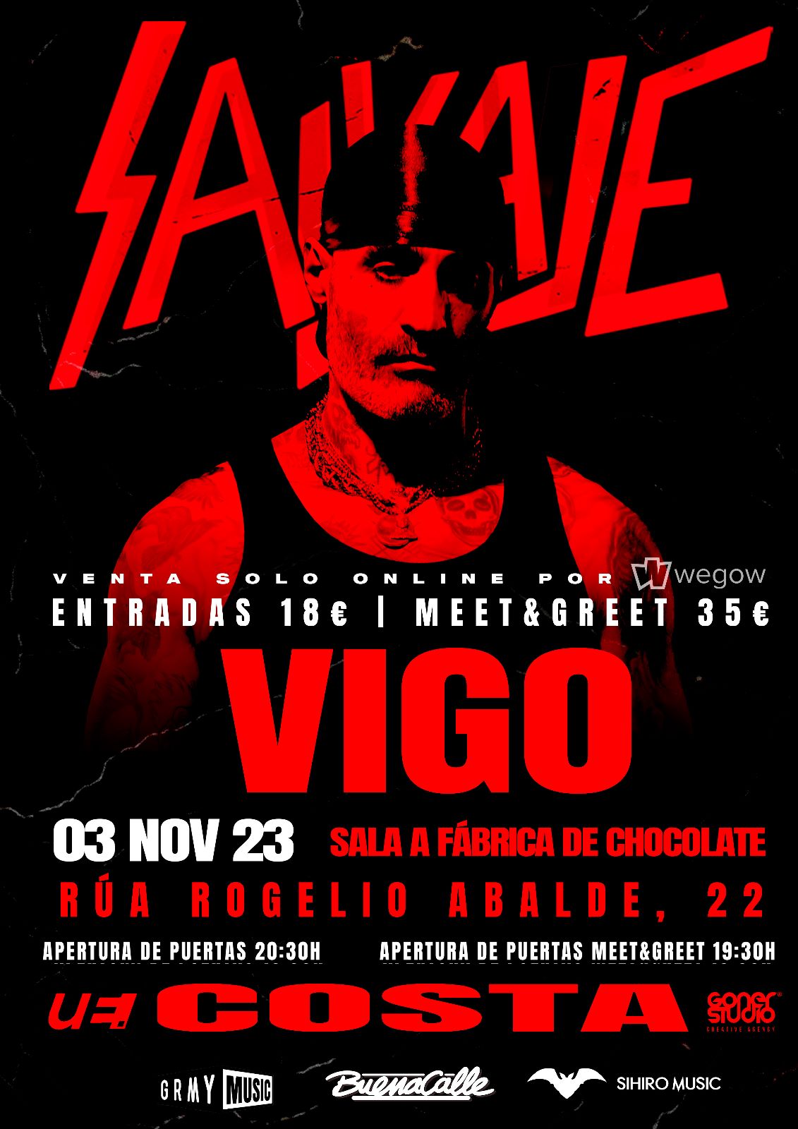 Fotografía promocional de CANCELADO: Costa en Vigo