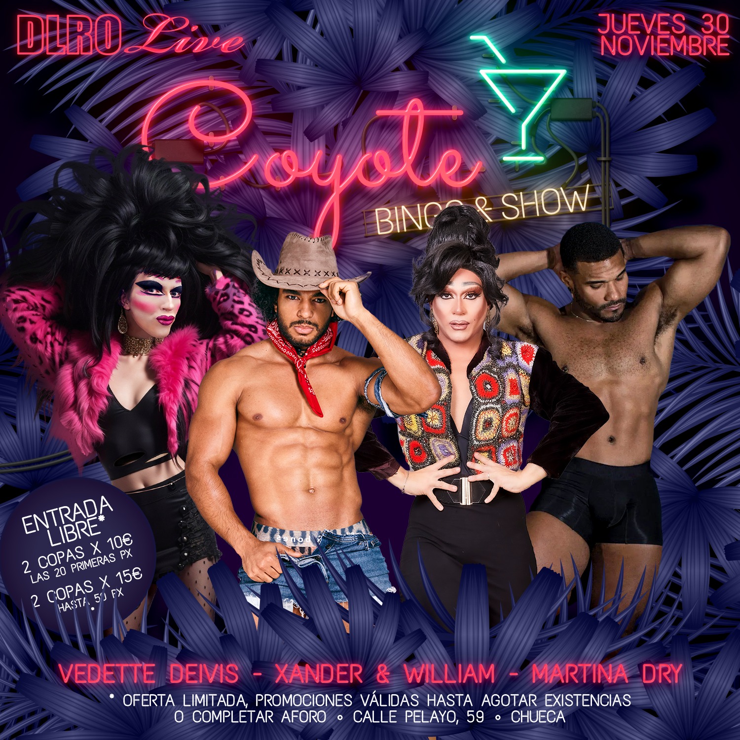 Fotografía promocional de COYOTE, BINGO&SHOW