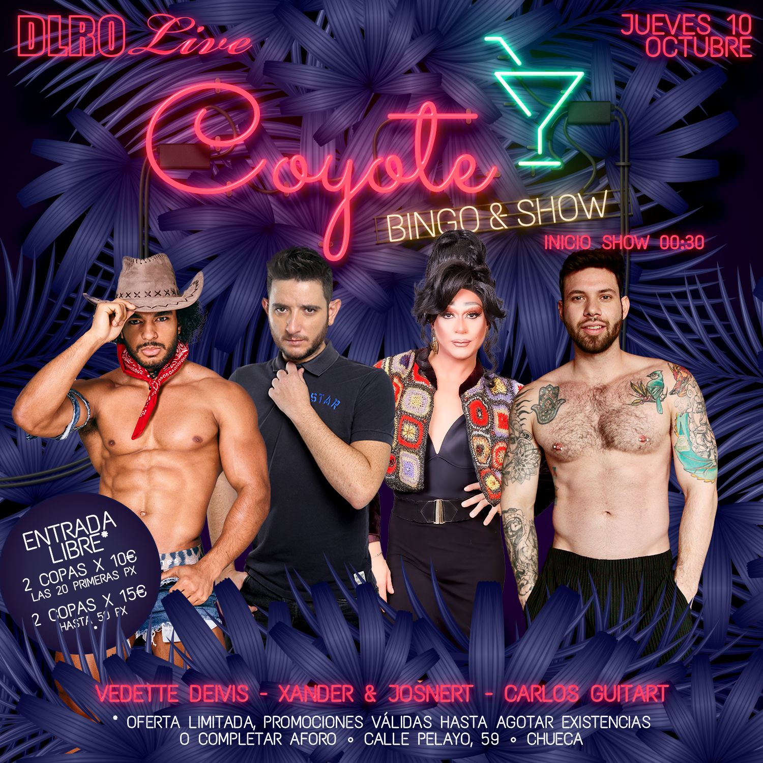 Fotografía promocional de COYOTE, BINGO&show