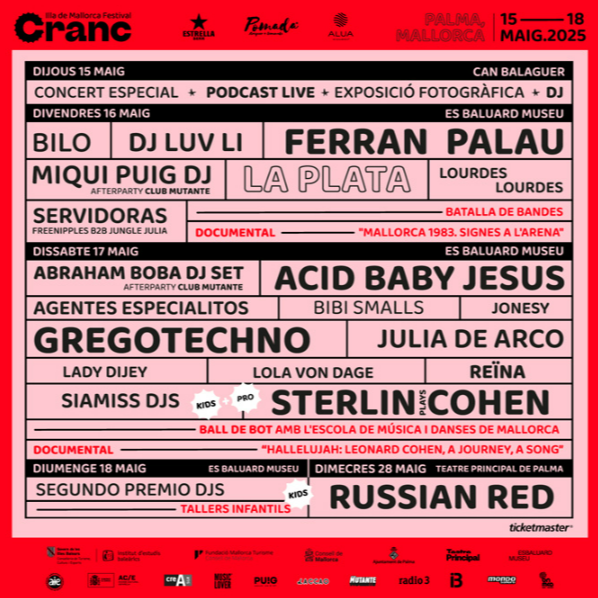 Fotografía promocional de Cranc Illa de Mallorca Festival