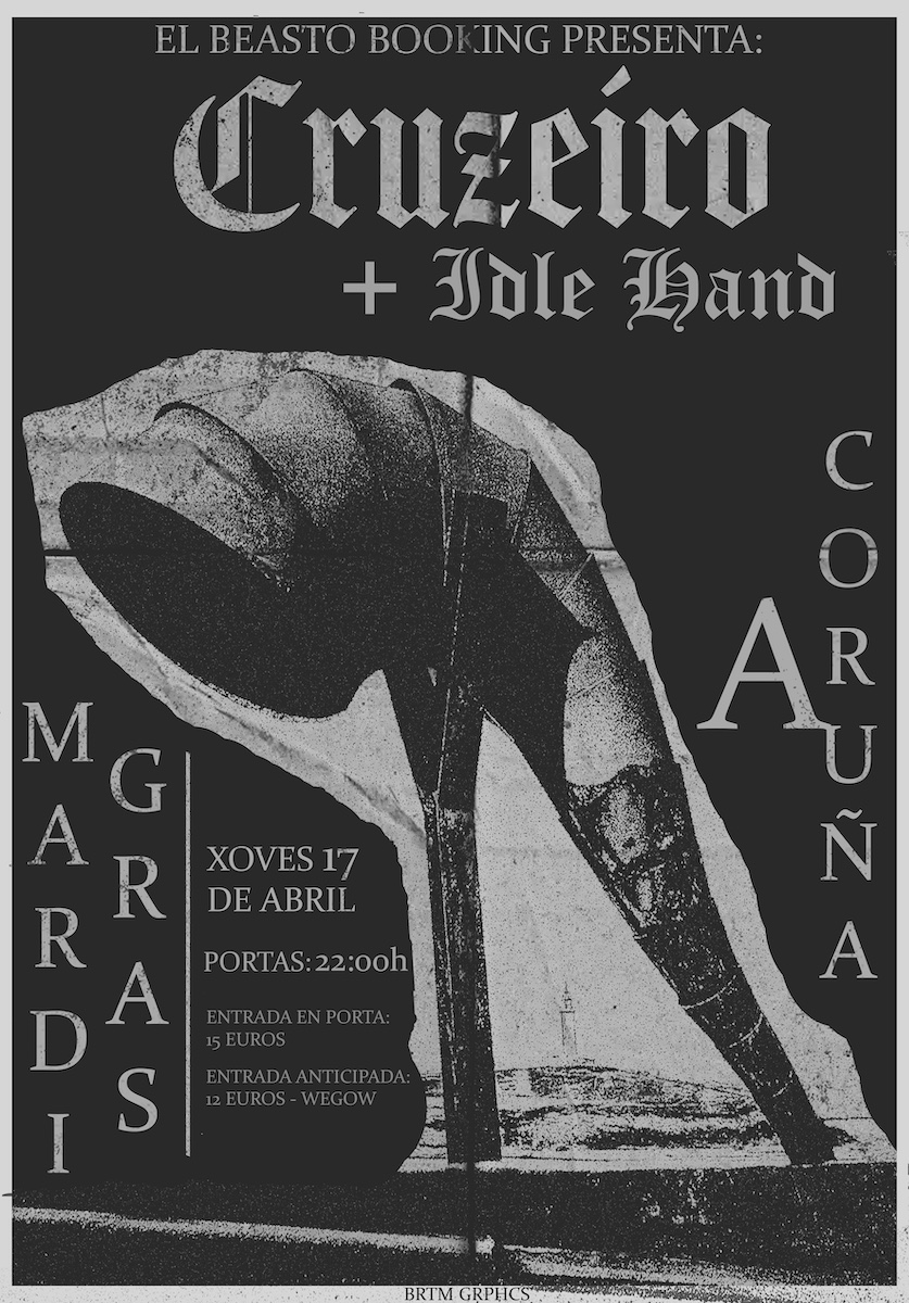 Fotografía promocional de Cruzeiro + Idle Hand en A Coruña