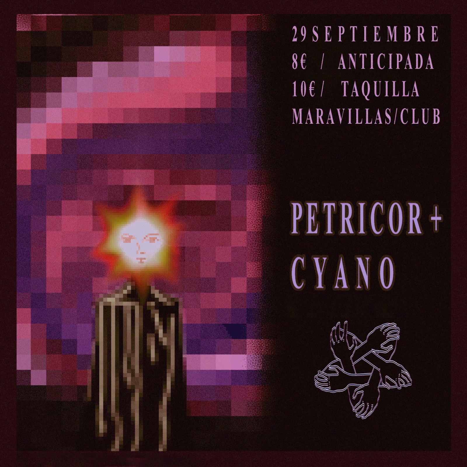 Fotografía promocional de Cyano + Petricor en Maravillas Club