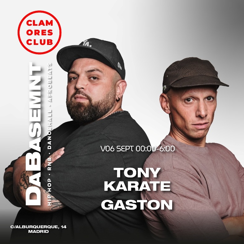 Fotografía promocional de DaBasemnt (Hip Hop, R&B, Dancehall & Afrobeats) Tony Karate & Dj Gastón