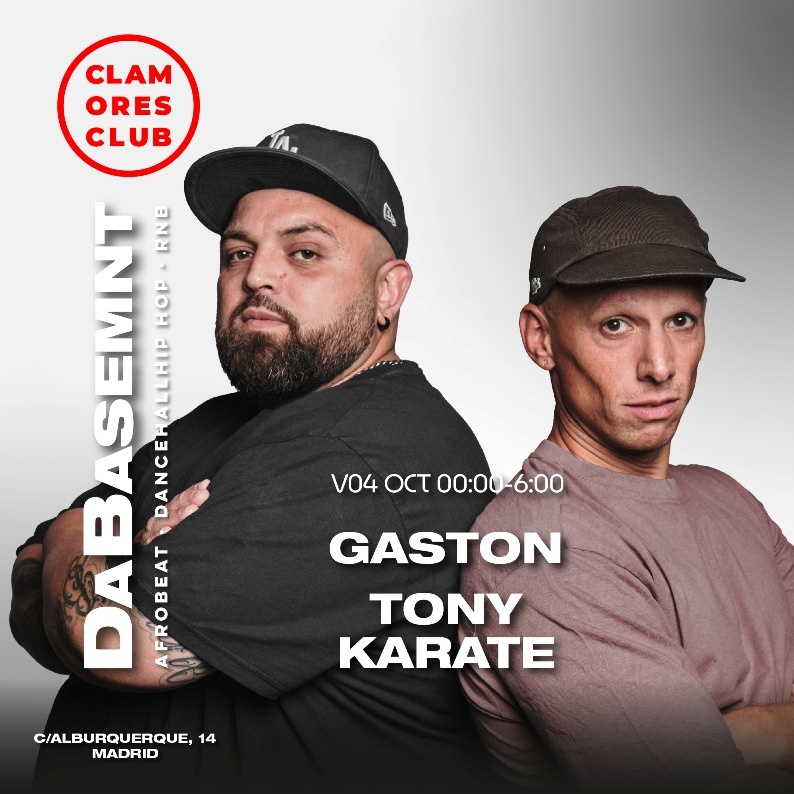 Fotografía promocional de DaBasemnt (Hip Hop, R&B, Dancehall & Afrobeats) Tony Karate & Dj Gastón