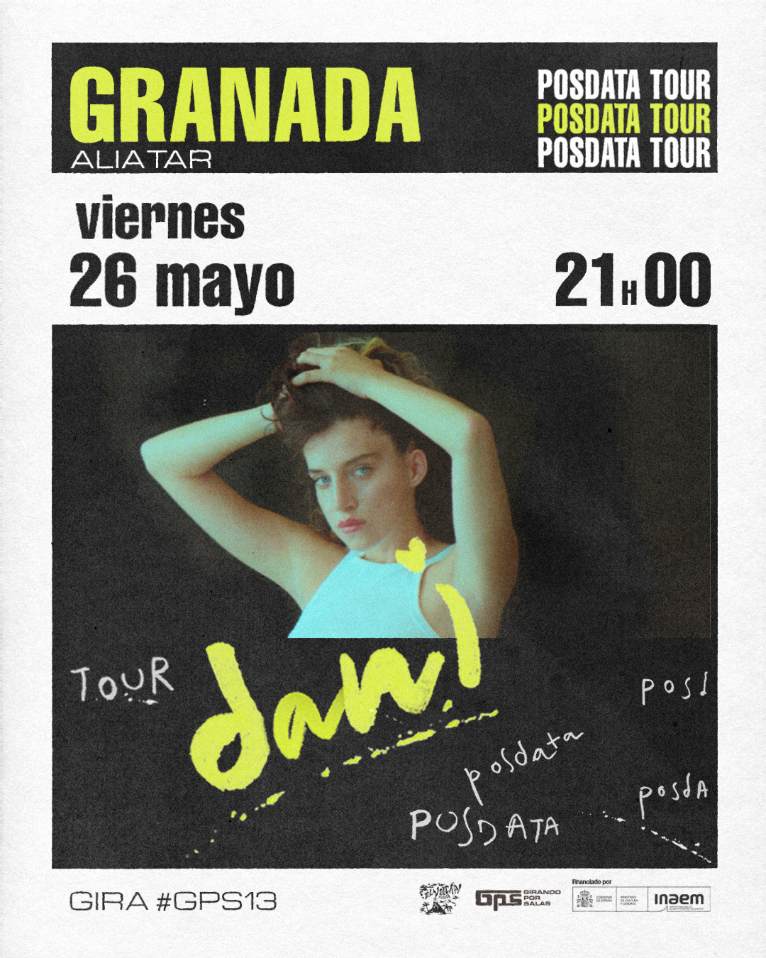 Fotografía promocional de dani en concierto en Granada - GPS13
