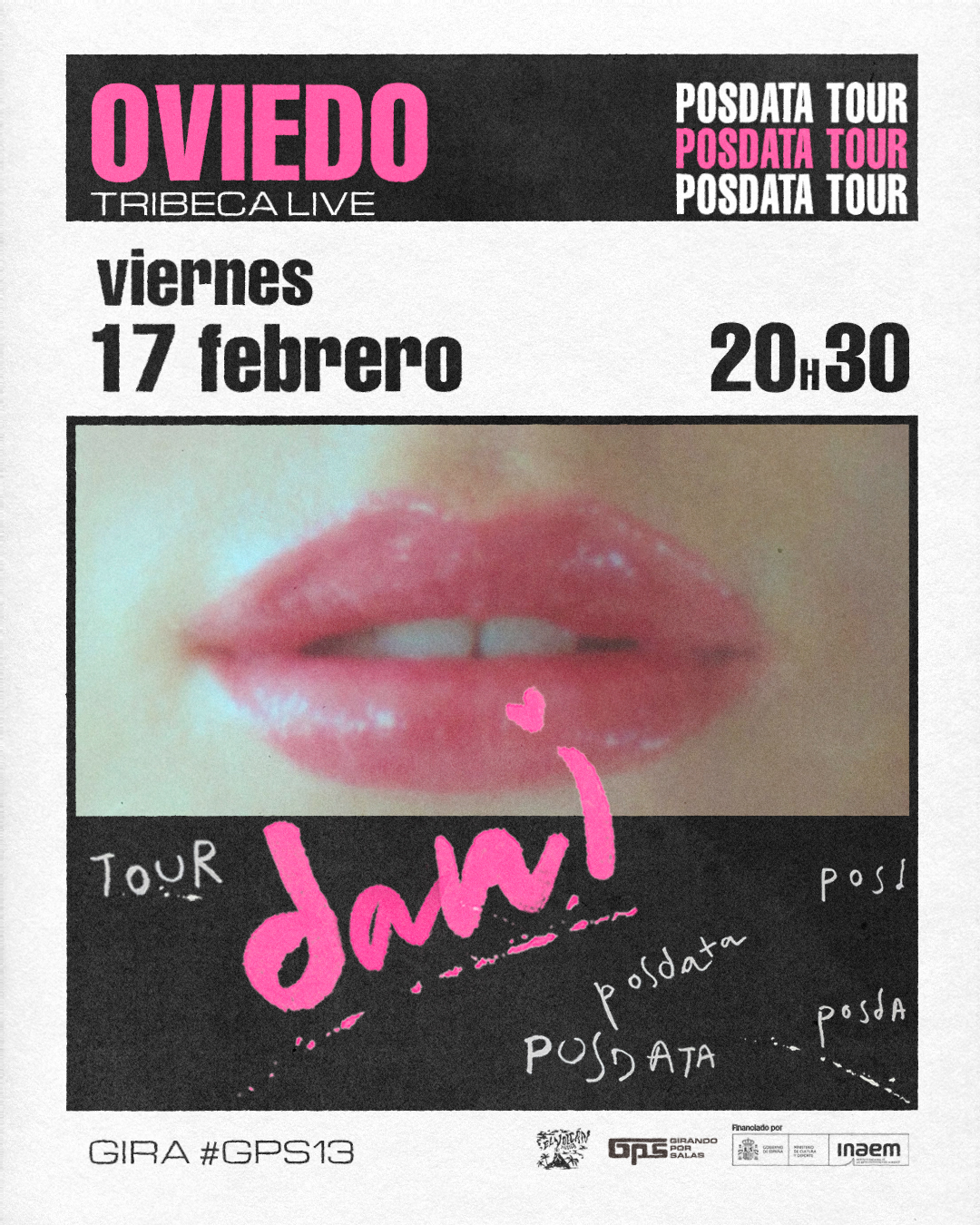 Fotografía promocional de dani en concierto en Oviedo - GPS13