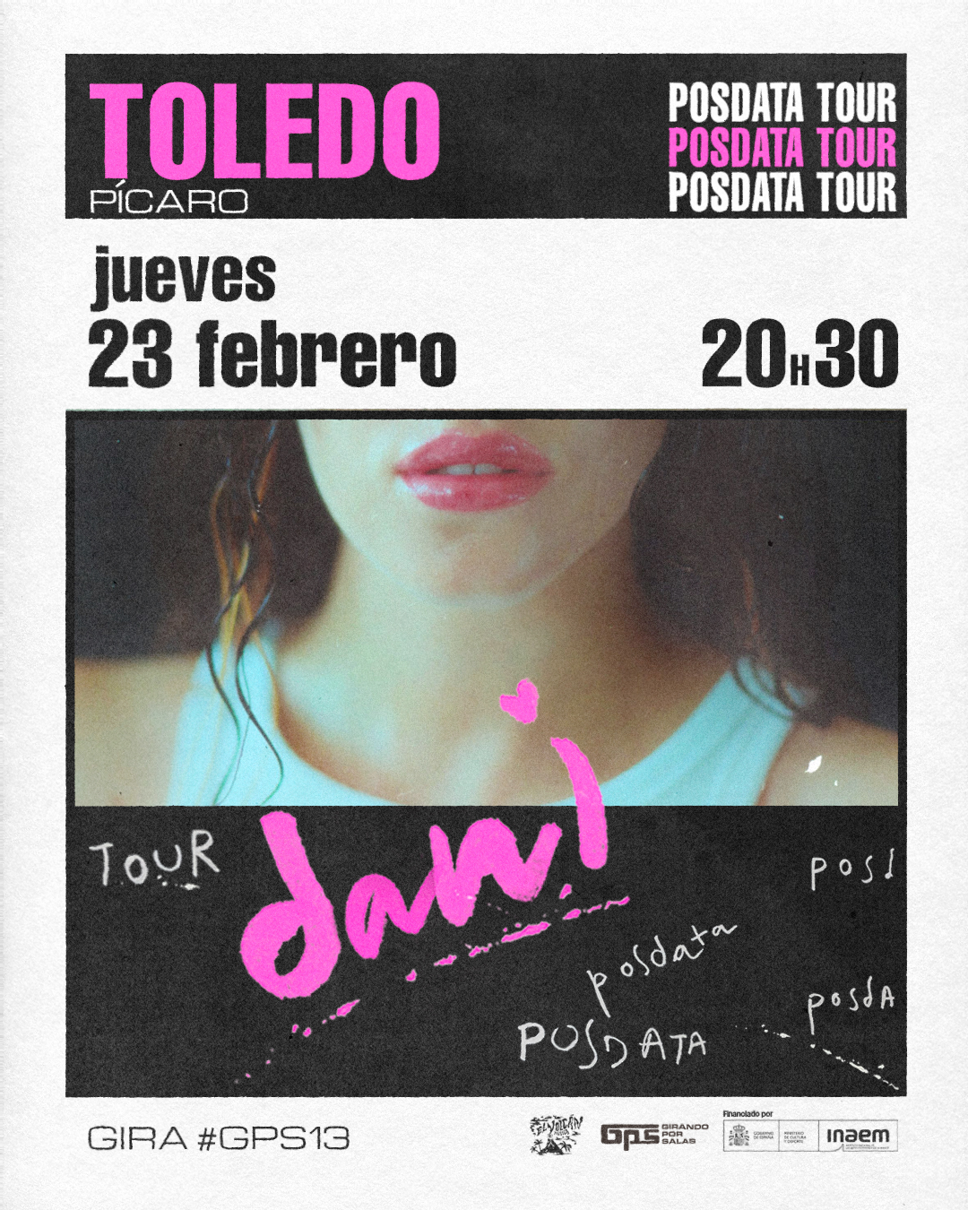 Fotografía promocional de dani en concierto en Toledo - GPS13