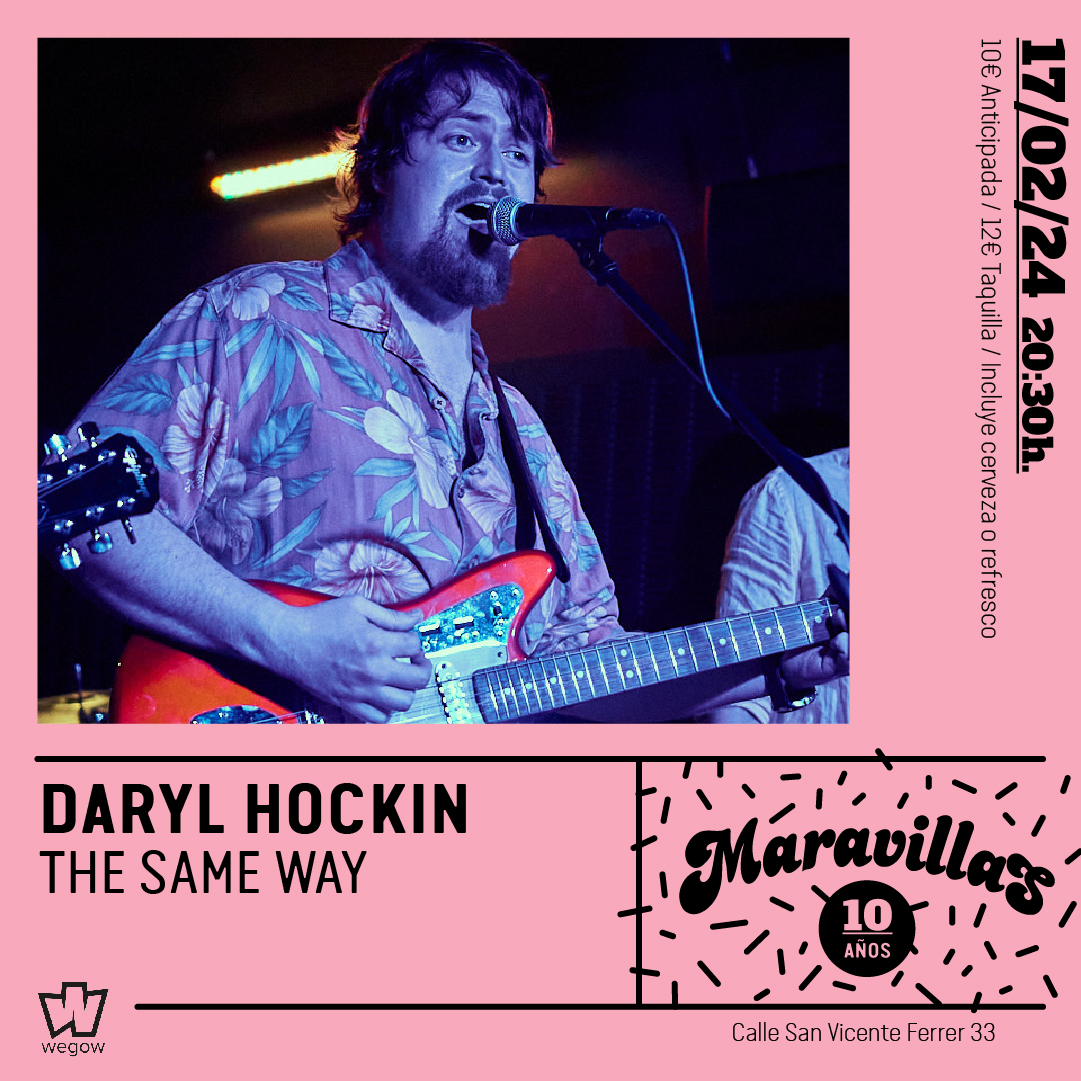 Fotografía promocional de Daryl Hockin + The Same Way en Maravillas Club