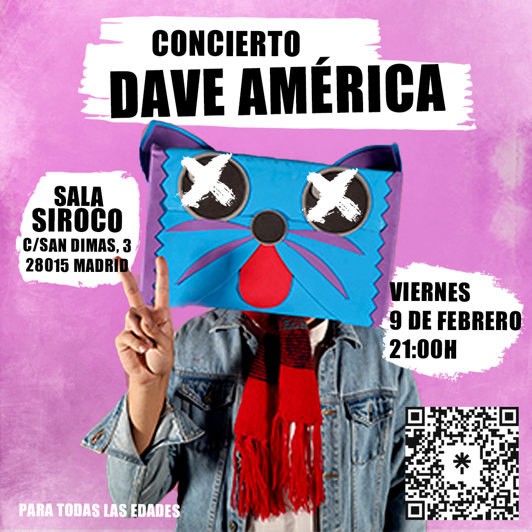 Fotografía promocional de Dave América Concierto Sala Siroco