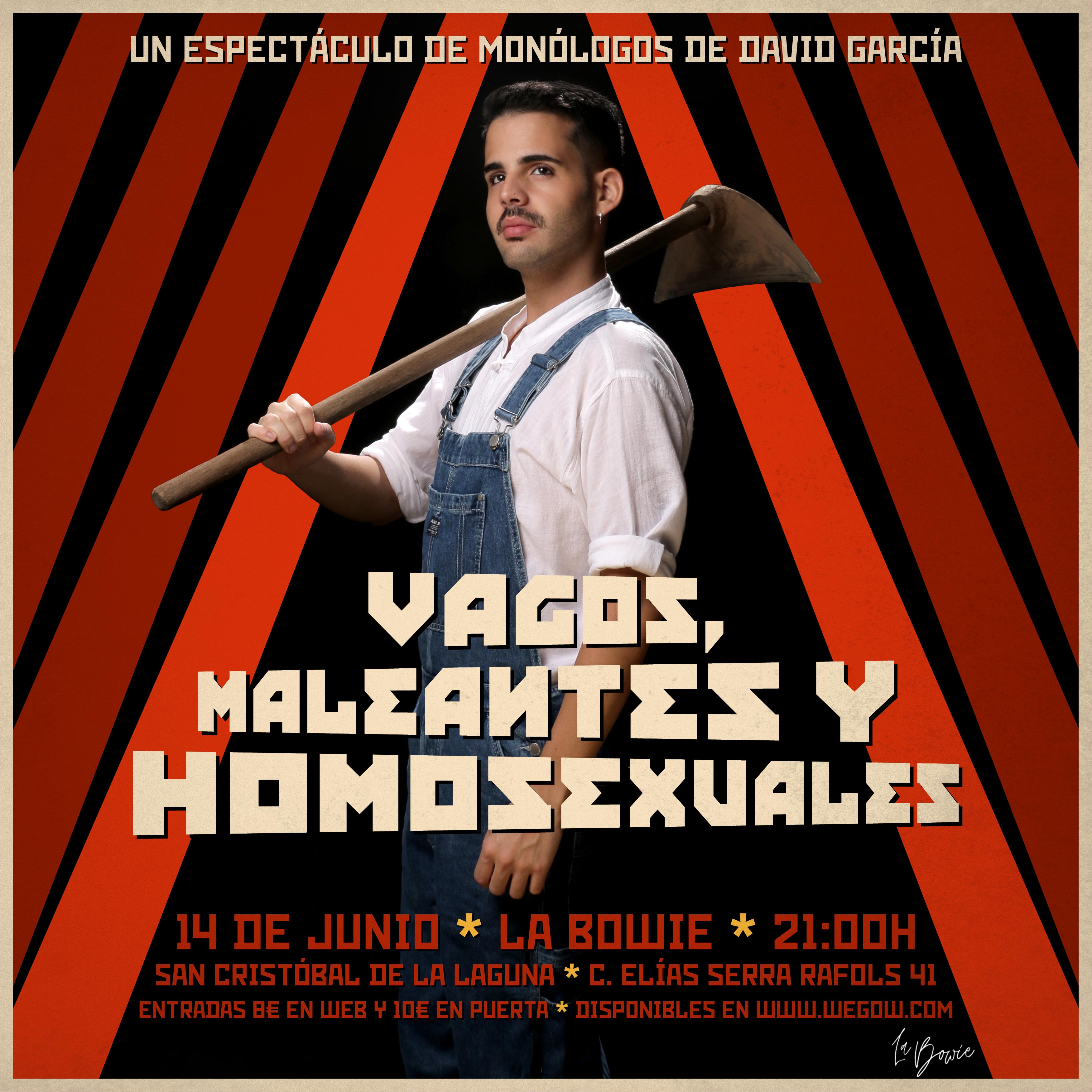 Fotografía promocional de David García en La Bowie