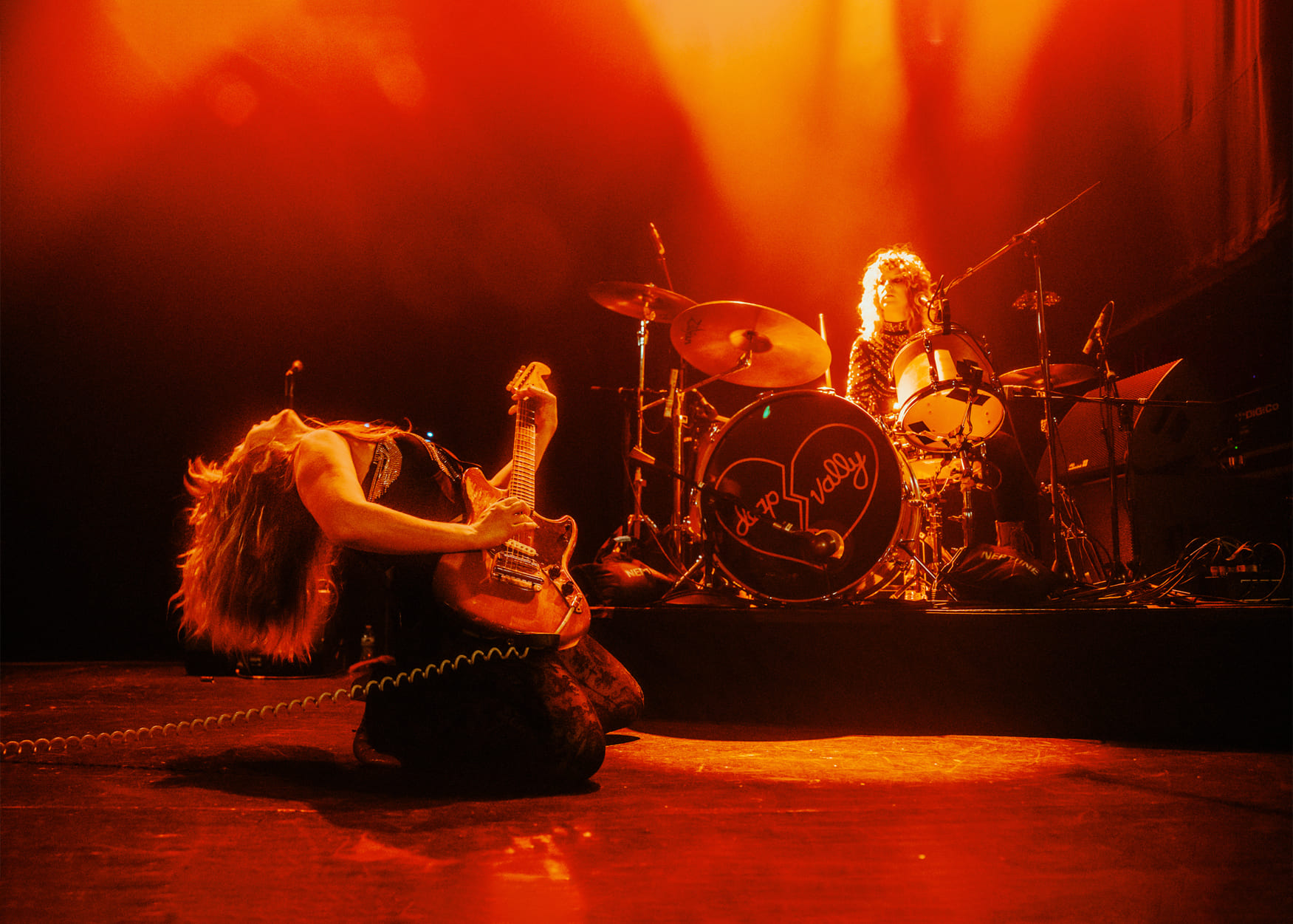 Promofoto von Deap Vally en Madrid.