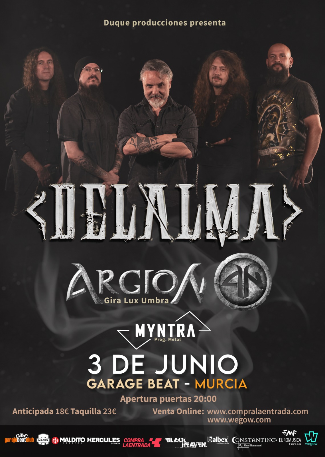 Fotografía promocional de DELALMA + ARGION EN MURCIA