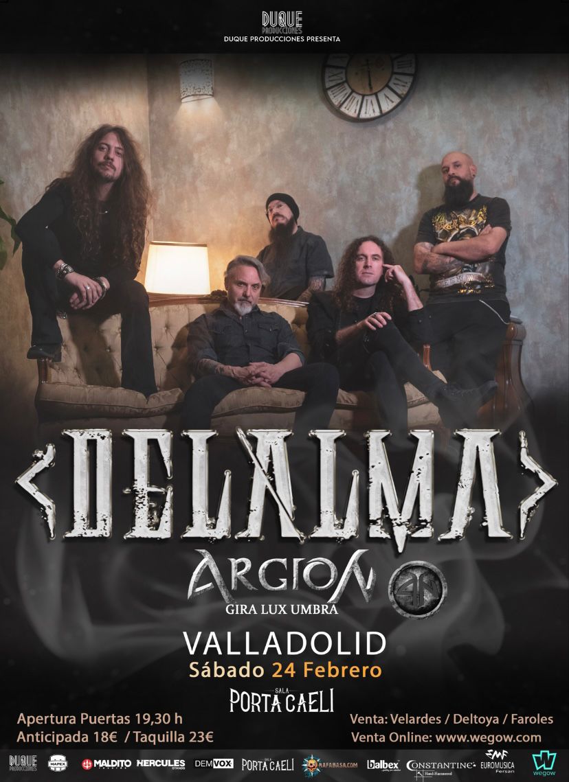 Fotografía promocional de DELALMA + ARGION EN VALLADOLID