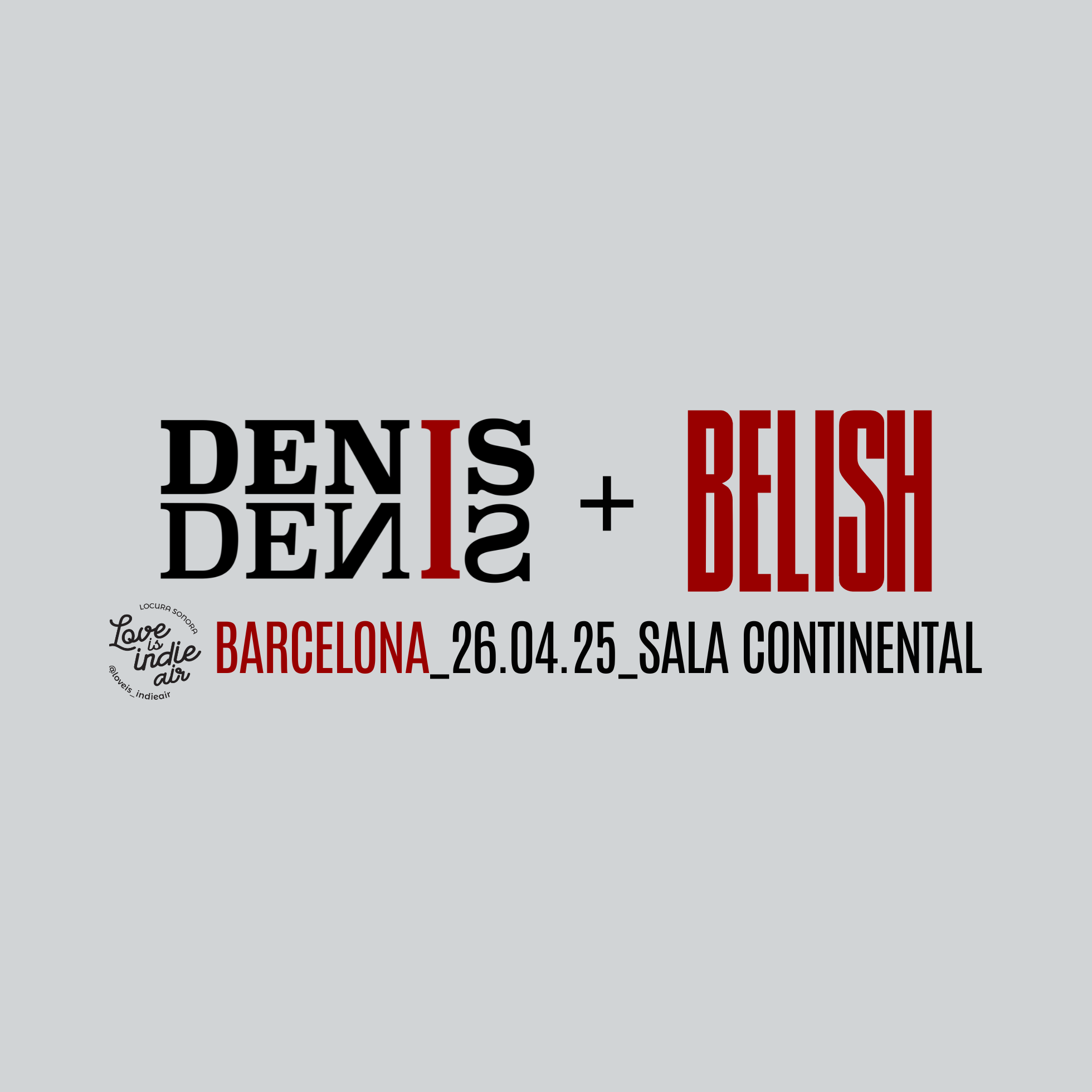 Fotografía promocional de DENISDENIS + BELISH EN BARCELONA