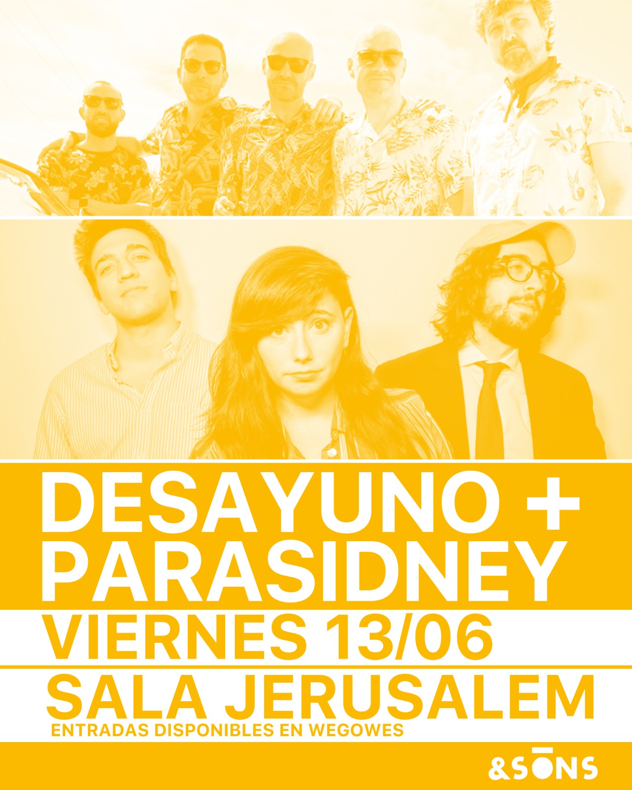 Fotografía promocional de Desayuno + Parasidney en Valencia