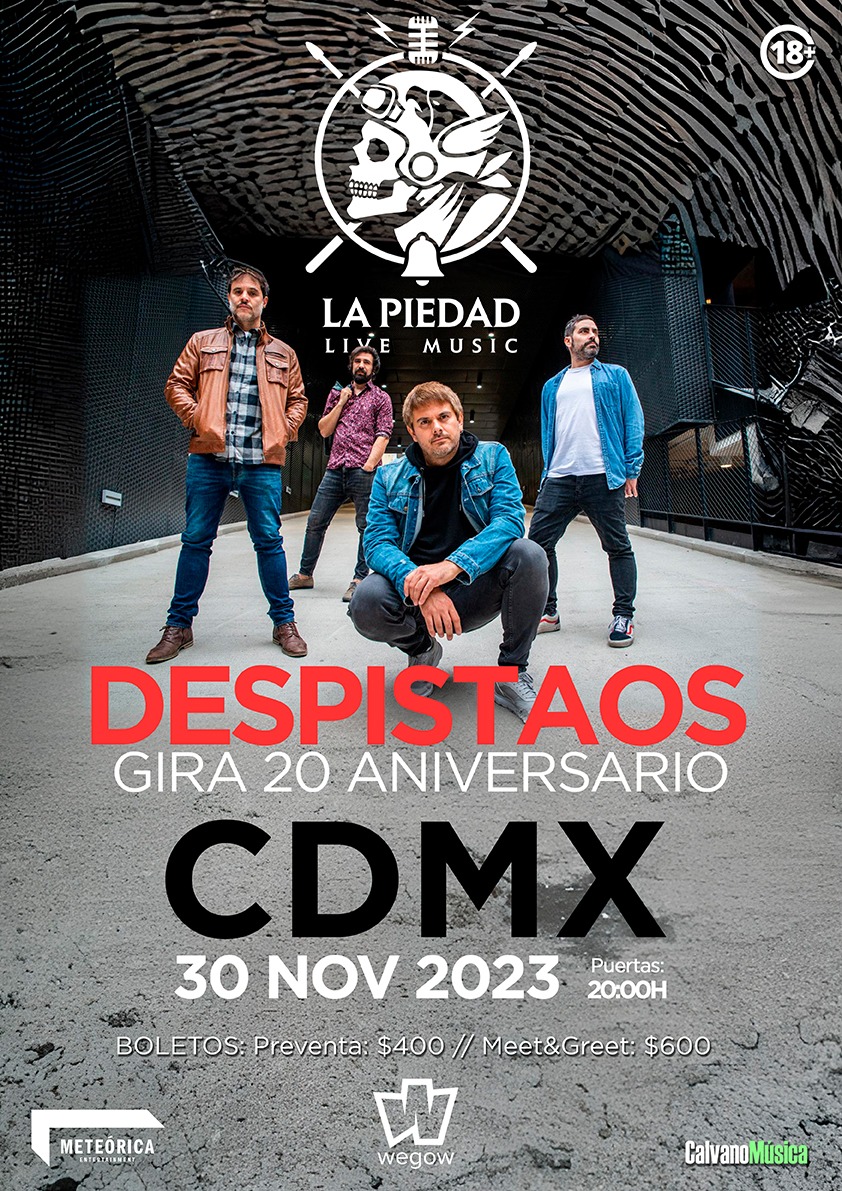 Fotografía promocional de Despistaos en La Piedad Live Music