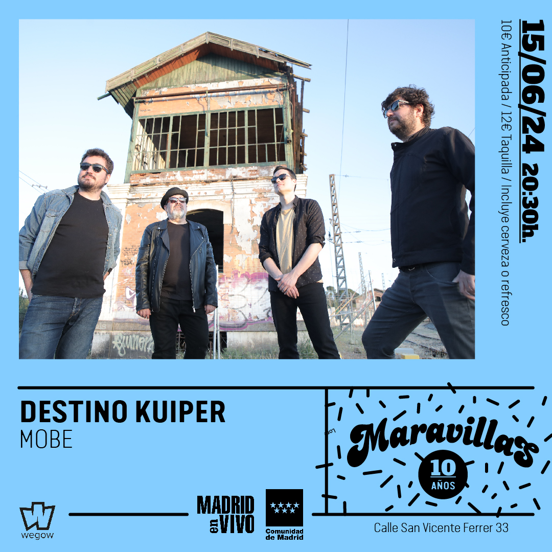 Fotografía promocional de Destino Kuiper + MOBE en Maravillas Club