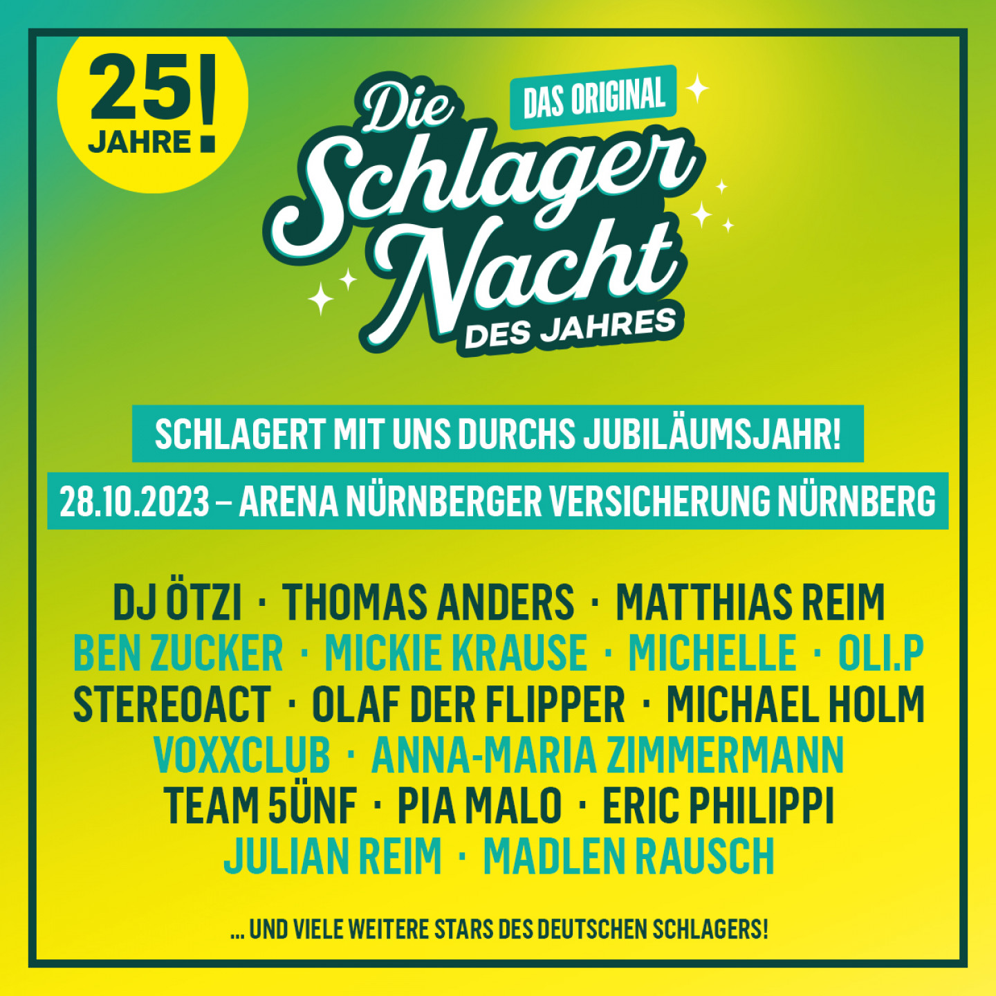 Photographie promotionnelle de Die Schlagernacht des Jahres.