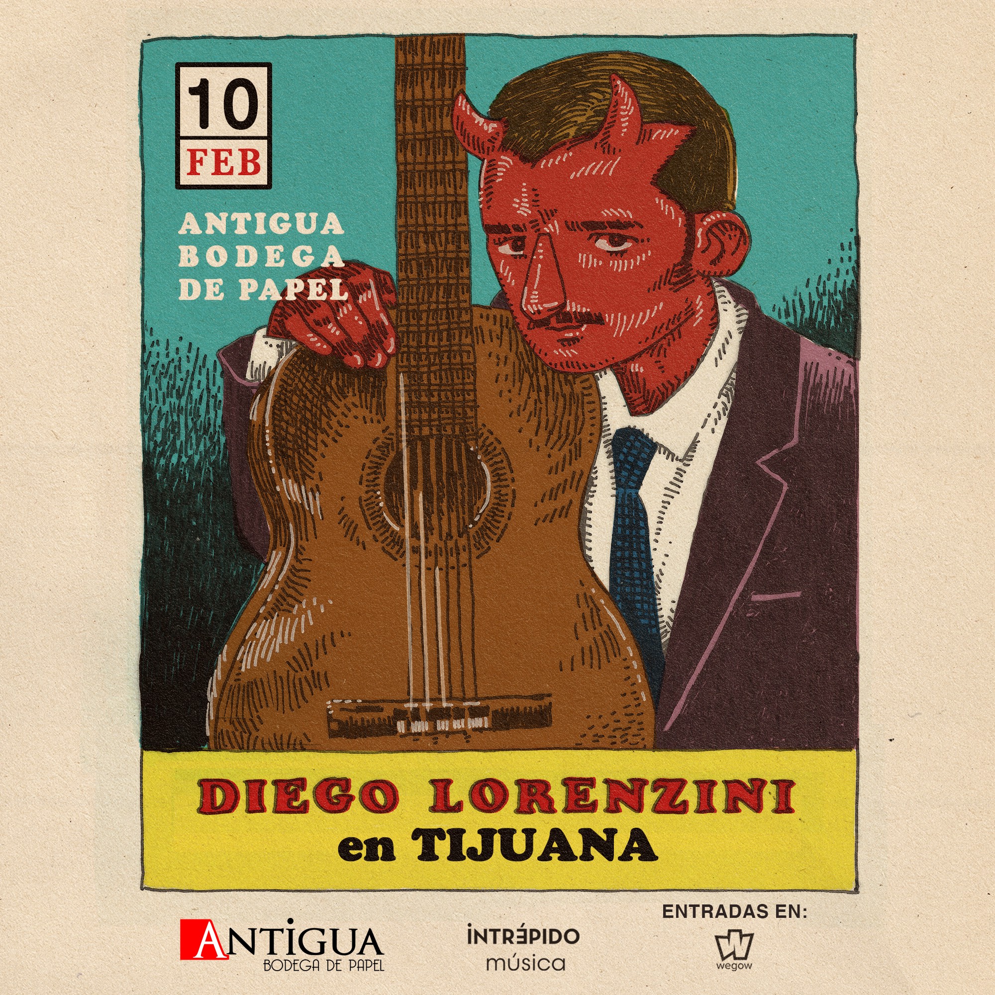 Fotografía promocional de Diego Lorenzini en Tijuana