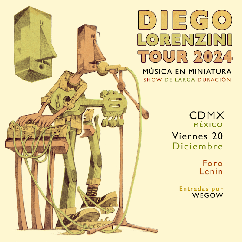 Fotografía promocional de DIEGO LORENZINI: MÚSICA EN MINIATURA EN CDMX - TOUR 2024