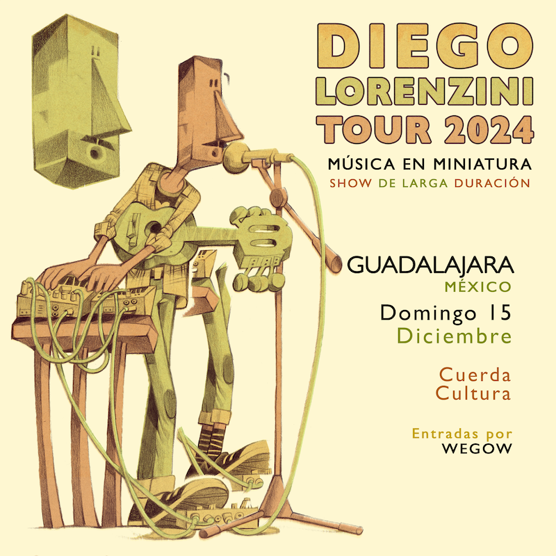Fotografía promocional de DIEGO LORENZINI: MÚSICA EN MINIATURA EN GUADALAJARA - TOUR 2024
