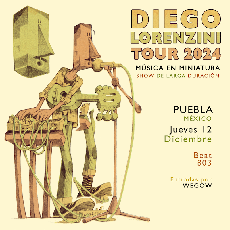 Fotografía promocional de DIEGO LORENZINI: MÚSICA EN MINIATURA EN PUEBLA - TOUR 2024
