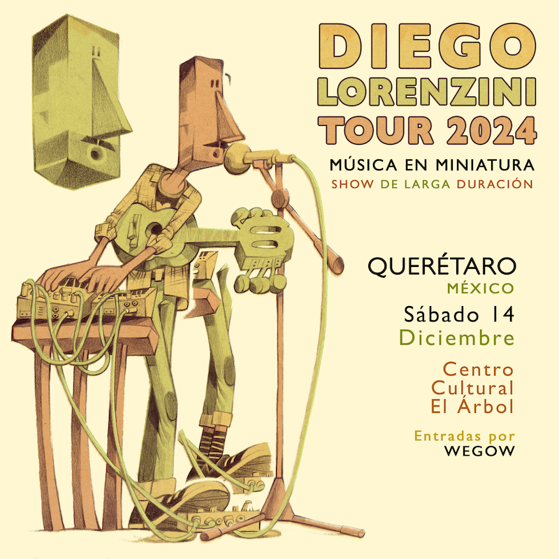 Fotografía promocional de DIEGO LORENZINI: MÚSICA EN MINIATURA EN QUERÉTARO - TOUR 2024