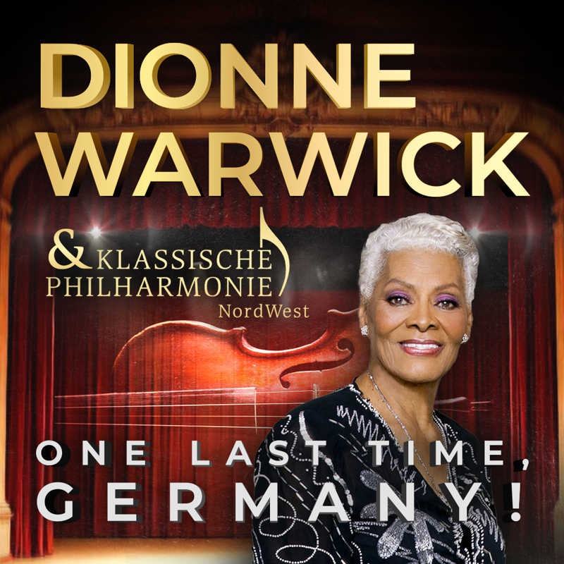 Promofoto von Concierto de Dionne Warwick + Nordwestdeutsche Philharmonie en Duisburg.