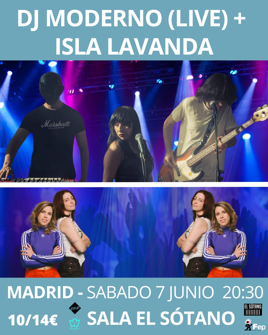 Fotografía promocional de DJ MODERNO (LIVE) + ISLA LAVANDA. TICKETS SOLO EN DICE.FM