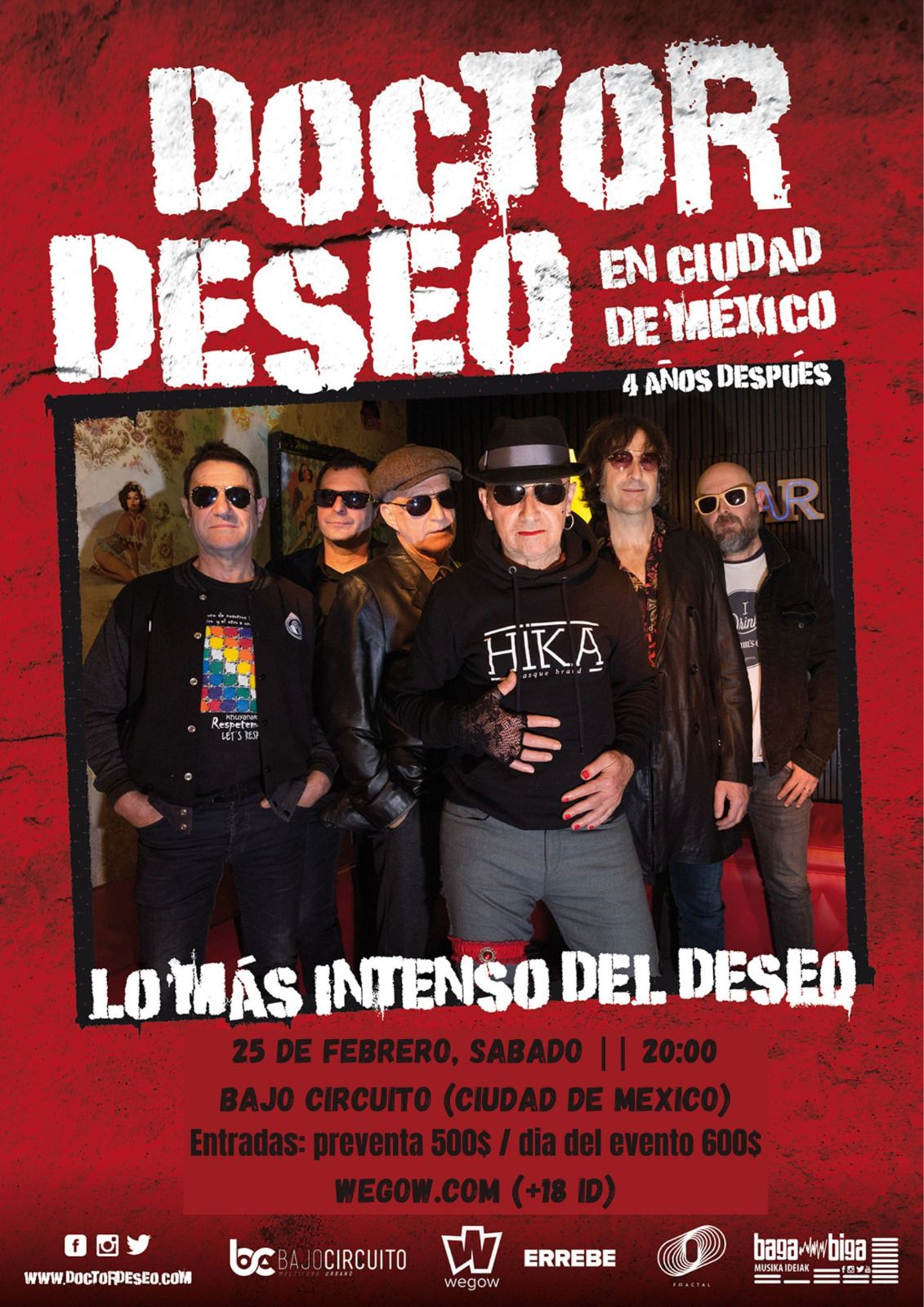 Fotografía promocional de Doctor Deseo en Bajo Circuito