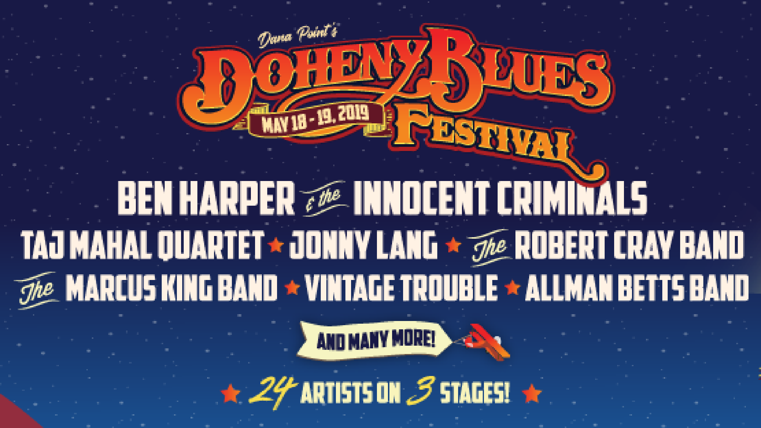 Doheny Blues Festival 2019. Tickets, lineup, bands for Doheny Blues