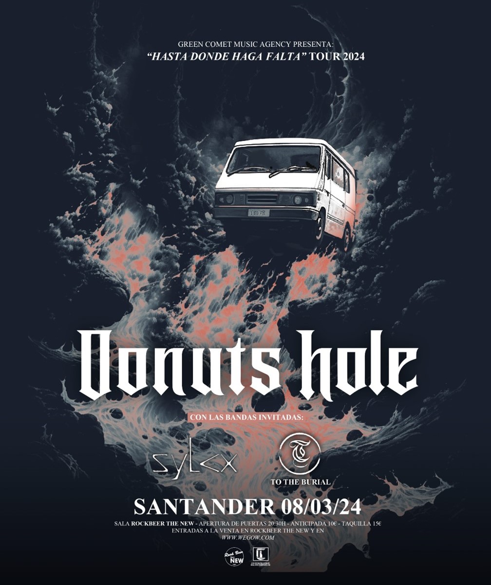 Fotografía promocional de DONUTS HOLE + TO THE BURIAL + SYLEX - SANTANDER
