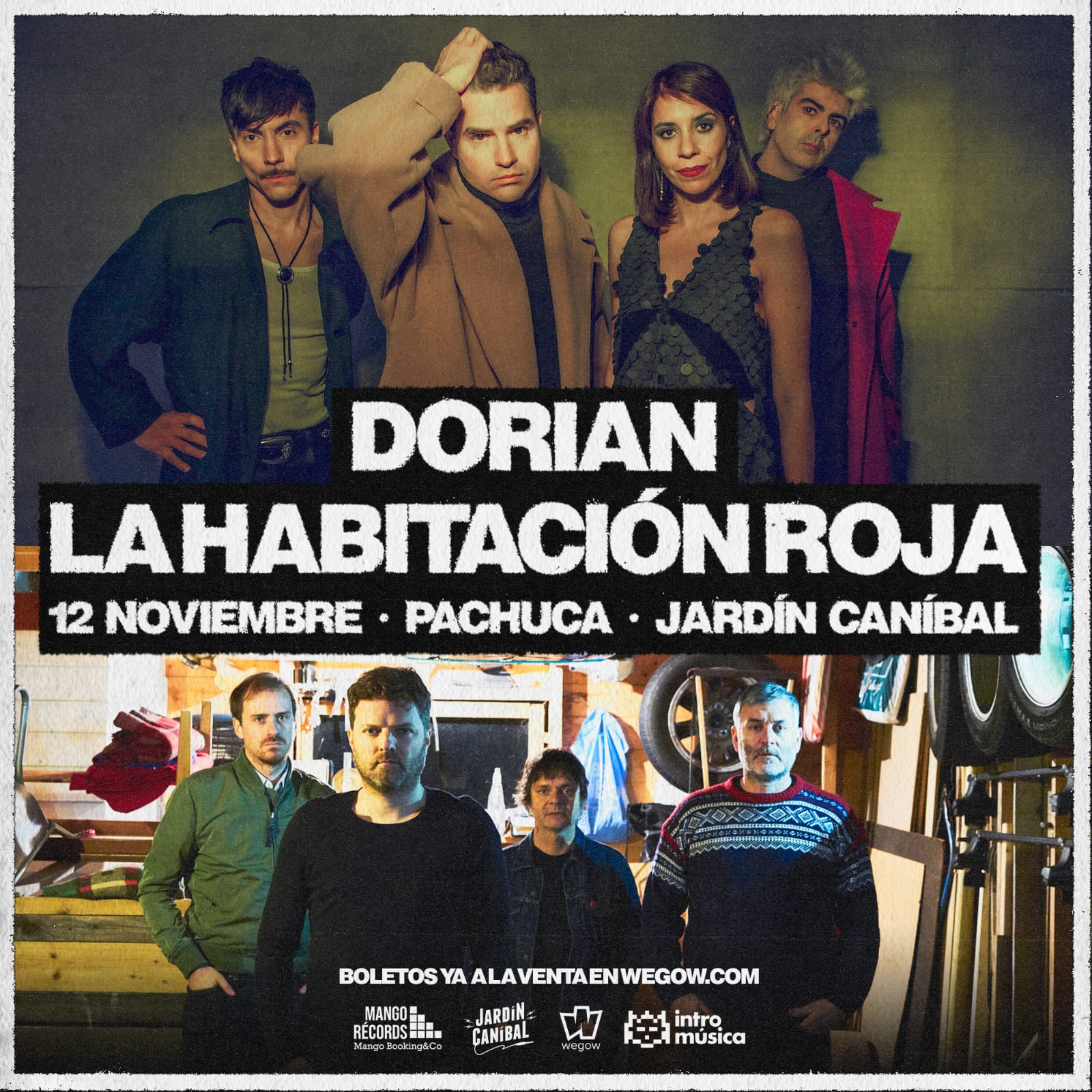 Fotografía promocional de Dorian y la Habitación Roja en Pachuca