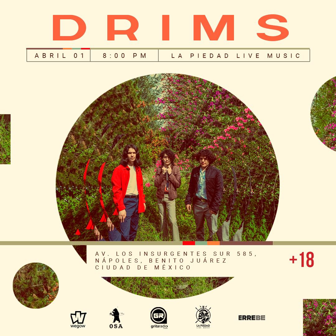 Fotografía promocional de Drims en CDMX