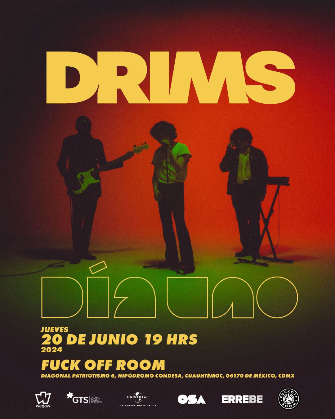 Fotografía promocional de Drims en CDMX